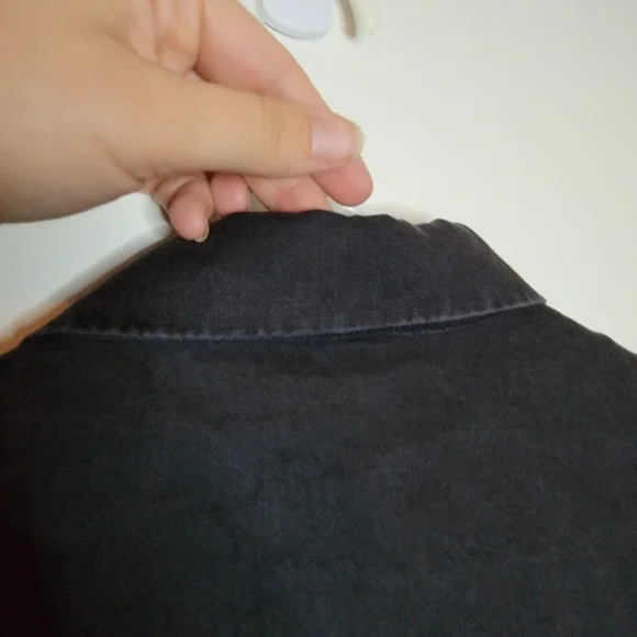 Grace Elements 100% LINEN jacket black lightweight blazer LG women's coat - Picture 2 of 9